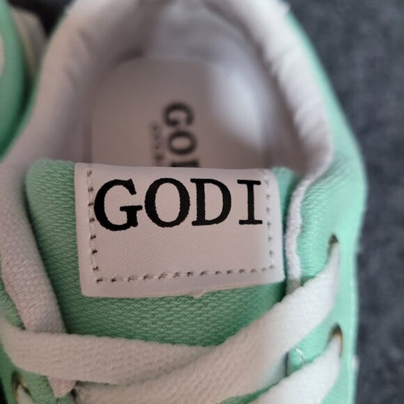 GODI CCCXIII Edsel Low Top Sneakers Mint Green New - Picture 9 of 12